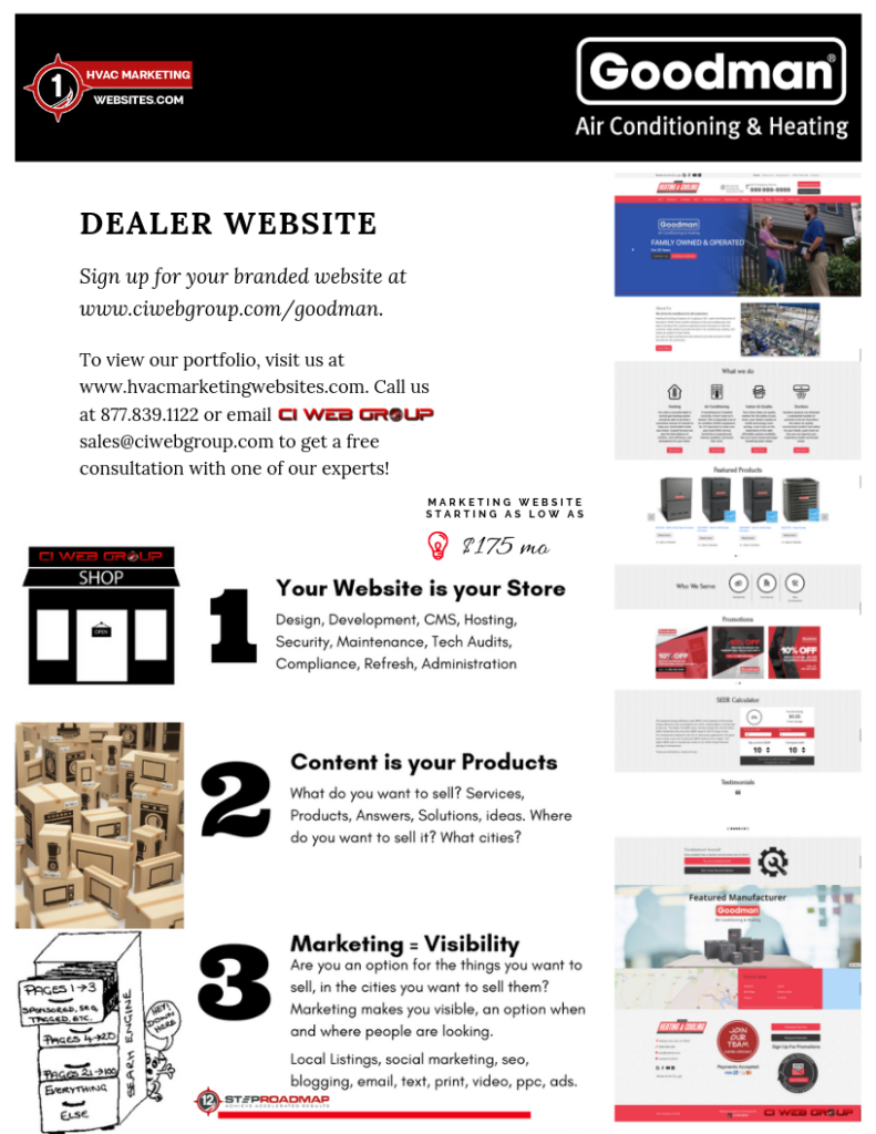 Goodman Dealer HVAC Marketing Website - hvacmarketingwebsites.com