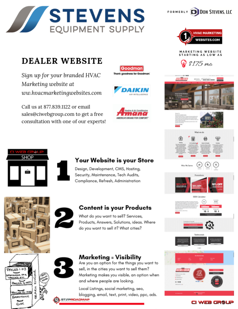 Stevens Equipment Supply - Don Stevens Dealer HVAC Marketing Website - hvacmarketingwebsites.com